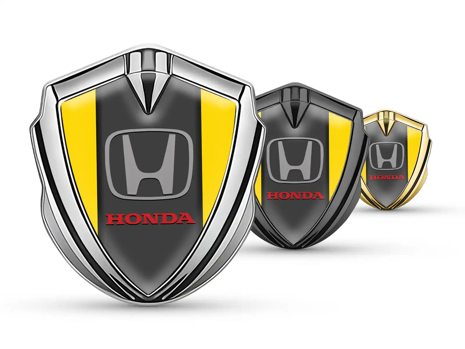 Honda Abzeichen Selbstklebend Luxus Design Glänzendes Metall
